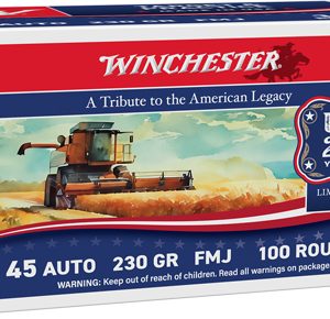 WINCHESTER USA 45 ACP 230GR - FMJ-RN 100RD 250TH ANV 5BX/CS