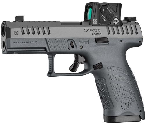 CZ P-10 C OR PORTED 9MM 4" FS - 15RD BLACK WITH COA