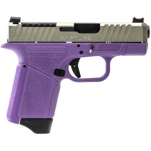 GForce Arms GF9 Rapture Subcompact OR Handgun 9mm Luger 12rd Magazine 3.25" Barrel Purple Frame Nickel Slide