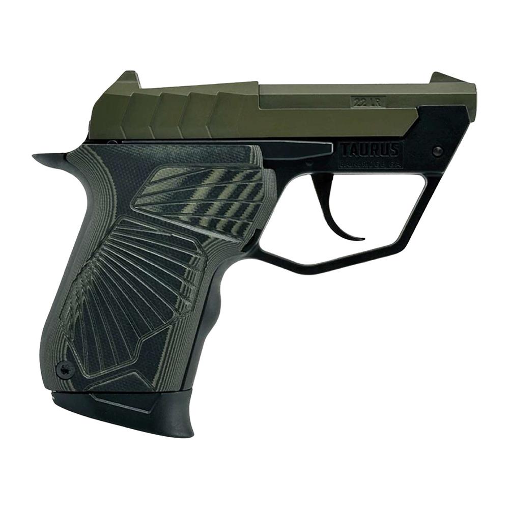 Taurus 22TUC Handgun .22 LR 9rd Magazine 2.5" Barrel OD Green VZ Grips