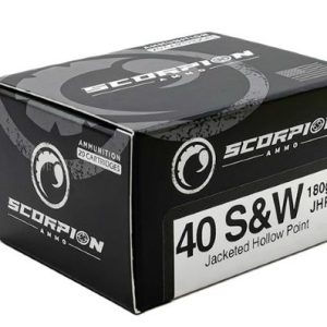 SCORPION 40 S&W - 180GR JHP 20RD 10BX/CS