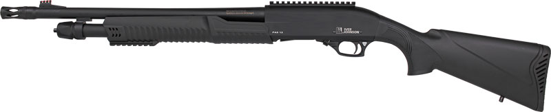 IVER JOHNSON PUMP 12GA 3" 18" - MUZZLE BRAKE BLUED SYNTHETIC - Image 2