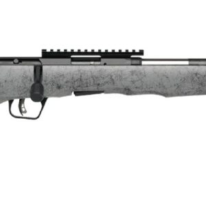 SAVAGE ARMS B17 17HMR BL/GRY 18" CARBON TB
