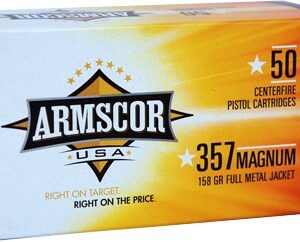 ARMSCOR 357 MAG 158GR FMJ - 50RD 20BX/CS