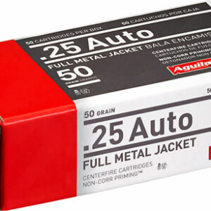 AGUILA 25 ACP 50GR FMJ-RN - 50RD 20BX/CS