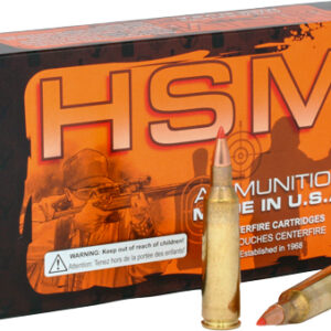 HSM 22-250 REM 55GR V-MAX - 20RD 25BX/CS