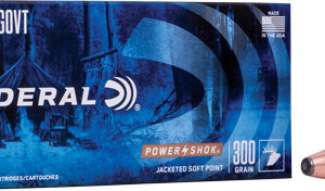 FEDERAL POWER-SHOK 45-70 GOV - 300GR JHP 20RD 10BX/CS