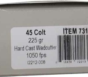 UNDERWOOD 45 LC 225GR  HARD - CAST WADCUTTER 20RD 10BX/CS