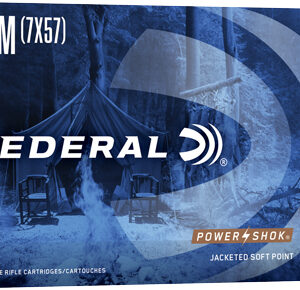 FEDERAL POWER-SHOK 7X57MM - MAUSER 140GR SP 20RD 10BX/CS