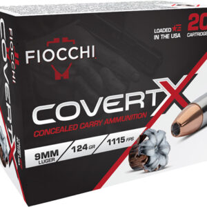 FIOCCHI 9MM LUGER 124GR JHP - 20RD 10BX/CS