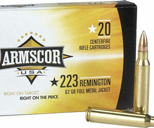 ARMSCOR 223 REM 62GR FMJ - 20RD 50BX/CS