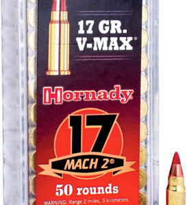 HORNADY 17 MACH2 17GR V-MAX - 50RD 100BX/CS