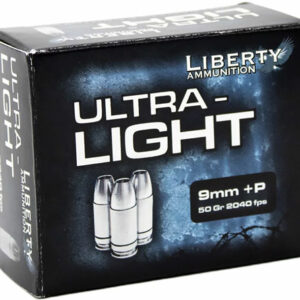 LIBERTY ULTRA LIGHT 9MM +P - 9MM LUGER 50GR HP 20RD 10BX/CS