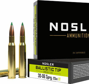 NOSLER BT 30-06 125GR - BALLISTIC TIP 20RD 10BX/CS