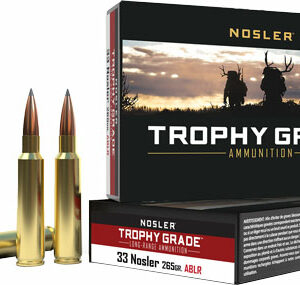 NOSLER TROPHY GRADE LR 33 - NOSLER 265GR ABLR 20RD 10BX/CS