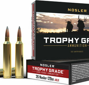 NOSLER TROPHY GRADE LR 26 - NOSLER 129GR ABLR 20RD 10BX/CS
