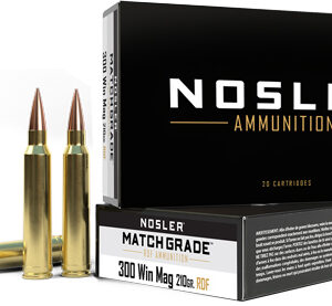 NOSLER MATCH 300 WIN MAG 210GR - REDUCED DRAG HPBT 20RD 10BX/CS