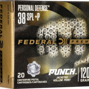 FEDERAL PUNCH 38 SPECIAL +P - 120GR JHP 20RD 10BX/CS