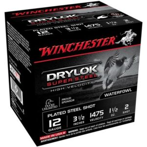 WINCHESTER DRYLOK 12GA 3.5" - 1-1/2OZ #2 1475FPS 25RD 10BX/C