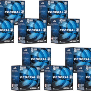 FEDERAL TOP GUN 20GA 7/8OZ - #7.5 1210FPS 250RD CASE LOT