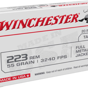 WINCHESTER USA 223 REM - 55GR FMJ 20RD 50BX/CS
