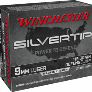 WINCHESTER SILVERTIP 9MM LUGER - 115GR HP 20RD 10BX/CS