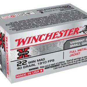 WINCHESTER SUPER-X 22WMR 40GR - FMJ 1910FPS 50RD 40BX/CS