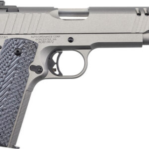 AUTO-ORDNANCE 1911A1 45ACP - STAINLESS NGT SGT RUBBER GRIP