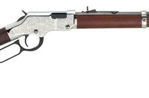 HENRY SILVER EAGLE 17HMR - 20" OCTAGON WALNUT ENGRAVED