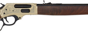 HENRY BRASS SIDE GATE 45-70 - 20" BRASS WALNUT WILDLIFE ED.