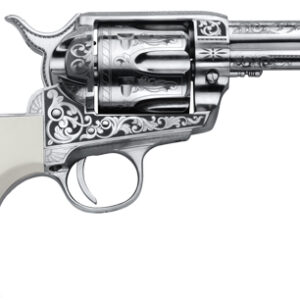 CIMARRON HUCKLEBERRY 45LC - 3.5" NICKEL ENGRAVED B-HEAD