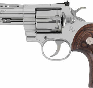 COLT PYTHON 357MAG 5" 6RD - STAINLESS WALNUT GRIPS