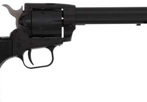 HERITAGE 22LR/22WMR BLACK - 6.5" STEEL FRAME POLYMER GRIP