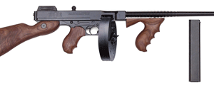 THOMPSON 1927A1 45ACP CARBINE - W/50 ROUNDS DRUM & 20RND. MAG.