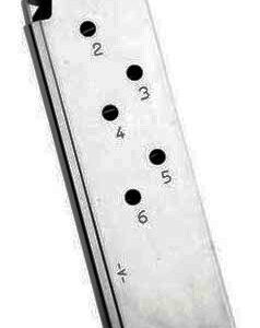 MEC-GAR MAGAZINE 1911 OFFICERS - 45ACP 6RD NICKEL