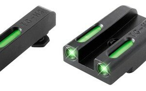 TRUGLO SIGHT SET FOR GLOCK LOW - TFX TRITIUM/FIBER OPTIC GREEN
