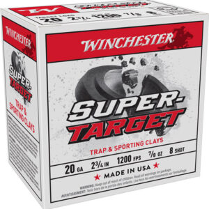 WINCHESTER SUPER TARGET 20GA - 2.75" 7/8OZ #8 250RD CASE