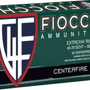 FIOCCHI 45-70 GOV 300GR HP-FN - 20RD 10BX/CS