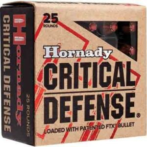 HORNADY CRITICAL DEFENSE 38 - SPECIAL+P 110GR FTX 25RD 10B/C