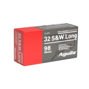 Aguila Handgun Ammuntion .32 S&W Long 98 gr LRN 705 fps 50/ct