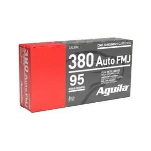 Aguila Handgun Ammuntion .380 Auto 95 gr. FMJ 945 fps 50/ct