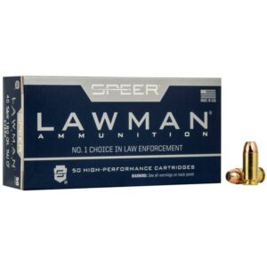 Speer Lawman Cleanfire Handgun Ammunition .40 S&W 180gr TMJ 1000 fps 50/ct
