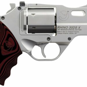 Chiappa Rhino Revolver 30DS X Stainless Steel Handgun .357 Mag 6rd Capacity 3" Barrel with 3 Moon Clips