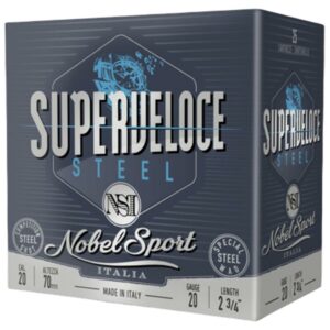 Nobel Target Steel Shotshells 20 ga 2-3/4" 1oz 1378 fps #7 25/ct