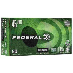 Federal Ballisticlean Frangible Handgun Ammuntion .45 ACP 155gr  RHT 1130 fps 50/ct