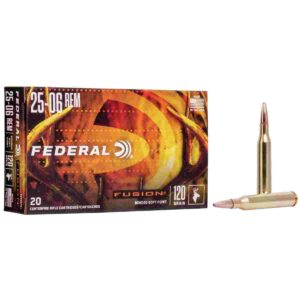 Federal Fusion Rifle Ammunition .25-06 Rem 120 gr BTSP 2980 fps - 20/ct