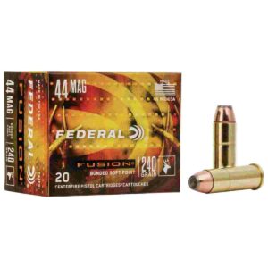 Federal Fusion Handgun Ammunition .44 Mag 240 gr FFSN 1290 fps 20/box