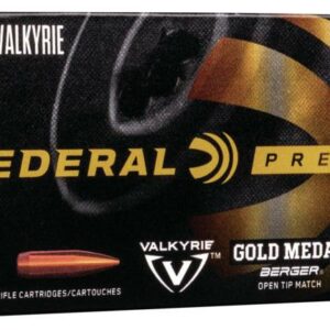 Federal Gold Medal Berger Rifle Ammunition .224 Valkyrie 80.5 gr OTM 2925 fps 20/ct