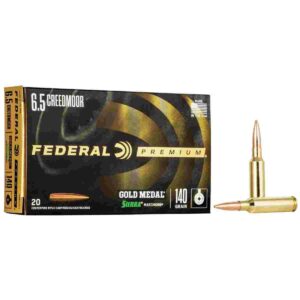 Federal Gold Medal Rifle Ammunition 6.5 Creedmoor 140 gr SMK 2675 fps 20/ct