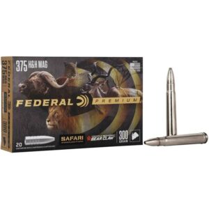 Federal Premium Cape-Shok Rifle Ammunition .375 H&H 300 gr TBBC 2400 fps - 20/ct